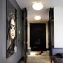 Industrial Flush Mount Ceiling Light E26 Glass Globe Fixture Lights Farmhouse Brushed Brass Ceiling Lamp for Dining Room Bed Room Copper Cream