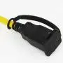 Sunlite EX100-14/2/SL Commercial-Grade Cage String, 100-Feet, 10 Medium Base Sockets (E26), Indoor, Outdoor, Construction Lighting, ETL Listed, 100 Foot, Yellow