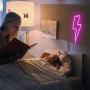 TURNMEON Neon Lights Signs for Wall Decor Lightting Bolt Light Valentines Day Decoration, Usb or Battery Led Light up Signs Valentines Gifts for Bedroom Birthday Party Indoor Decoration(Pink)