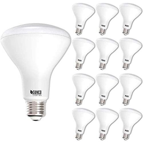 Sunco Lighting 12 Pack BR30 LED Bulb 11W=65W, 3000K Warm White, 850 LM, E26 Base, Dimmable, Indoor Flood Light for Cans - UL & Energy Star