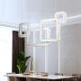 Maxax Modern Chandelier Square LED Crystal Chandelier Lighting Flush Mount LED Ceiling Light Fixture Pendant Lamp for Dining Room Bathroom Bedroom Livingroom(Cool White)