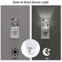Set of 2 Led Night Lights, Glitter 3D Abstract Diamond Crystal Clear Texture Print Auto Dusk-to-Dawn Sensor Night Lamp Plug-in Home Decorative for Adult