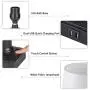Touch Control 3-Way Dimmable Table Lamp with 2 Fast USB Charging Ports, Resin Heavy-Duty Nightstand Desk Lamp for Bedroom, Guest Room, Bedside and Living Room (LED Bulb Included) (Black) Touch Control 3-Way Dimmable Table Lamp with 2 Fast USB Charging Ports, Resin Heavy-Duty Nightstand Desk Lamp for Bedroom, Guest Room, Bedside and Living Room (LED Bulb Included) (Black)