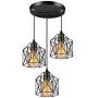 Industrial Pendant Lighting Licperron E26 Base Edison Metal Caged Vintage Hanging Pendant 3-Lights Rustic Pendant Light Fixture for Kitchen Dining Room Bar Hotel Industrial Pendant Lighting Licperron E26 Base Edison Metal Caged Vintage Hanging Pendant 3-Lights Rustic Pendant Light Fixture for Kitchen Dining Room Bar Hotel