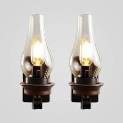 LightInTheBox Retro Rustic Nordic Glass Wall Lamp Bedroom Bedside Wall Sconce Vintage Industrial Wall Light Fixtures (2 pcs)