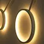 LITFAD Sputnik LED Flush Mount Ceiling Light Fixture with Ring Shade Post Modern Silicon Gel Ceiling Lamp Wall Light Fixtures in Black for Dinning Room Bedroom Living Room - Warm Light