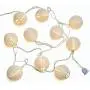 SUNSGNE 8.5Ft Christmas Lantern String Lights:10 Mini Oriental Style White Lanterns Plug in Home & Garden Decorative Lights for Indoor/Outdoor Patio Party Wedding Bedroom Bistro Bar