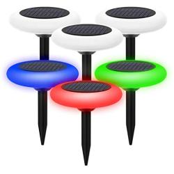 BrightRight Colorize - Colorful Pathway Solar Light (6 Lights) Decorative Weatherproof Auto On/Off Outdoor Lights: Garden, Landscape, Patio, Pool, Yard