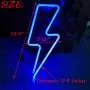 UCSAJI Lightning LED Neon Lights Lightning Shaped Decor Light Sign Lamp Christmas Wall Decor Birthday Party Kids Room Living Room Home Wedding Party Decor (Blue) UCSAJI Lightning LED Neon Lights Lightning Shaped Decor Light Sign Lamp Christmas Wall Decor Birthday Party Kids Room Living Room Home Wedding Party Decor (Blue)