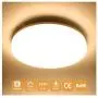 Airand Ceiling Light LED 3000K Flush Mount 18W Ceiling Lights Fixture 9.5 Round LED Ceiling Lamps for Kitchen, Hallway, Bathroom, Stairwell, 1650LM, Waterproof IP44, 80Ra (Warm White）