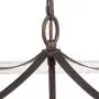 LOG BARN Farmhouse Chandelier Light Fixture Dining Room, 4-Light Wood Lantern Pendant Lighting for Kitchen Island, 16” Dia (Distressed White)