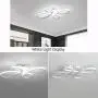 Qcyuui 37W LED Ceiling Light Fixture, Modern Acrylic Lighting Fixture with Creativity Shape, Flush Mount Ceiling Lamp 6500k for Bedroom, Living Room, Kitchen, Balcony, Dining Room Decor