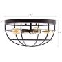 CO-Z 17.7’’ Vintage 5-Light Rustic Semi Flush Mount Ceiling Light, Oil Rubbed Bronze Farmhouse Ceiling Light Fixtures with Cage Shade, Industrial Ceiling Cage Lighting for Living Room, Bedroom CO-Z 17.7’’ Vintage 5-Light Rustic Semi Flush Mount Ceiling Light, Oil Rubbed Bronze Farmhouse Ceiling Light Fixtures with Cage Shade, Industrial Ceiling Cage Lighting for Living Room, Bedroom