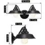 2-Light Wall Sconce E26 Hardwired Links Painted Finish Farmhouse Bathroom Vanity Light Fixture Wall Lamps for Indoor Headboard Living Room Loft Entryway Corridor Balcony Porch Bedroom