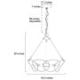 LOG BARN Modern Chandelier Black and Gold, Farmhouse Dining Room Hanging Light Fixture, 4-Light, Matte Black with Aged Brass Finish, 19.5” Dia