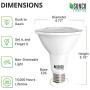 Sunco Lighting PAR38 LED Bulb with Dusk-to-Dawn Photocell Sensor, 15W=120W, 5000K Daylight, 1250 LM, Auto On/Off, Security Spot Light Indoor/Outdoor - UL