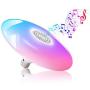 IYUNXI 24W Music Ceiling Light with Bluetooth Speaker 9 Inches 6500K 110V RGB Multicolor Changing Remote Control 1400LM Sound Music Ceiling Light Fixture Light Bulb for Bedroom