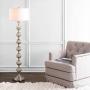 JONATHAN Y JYL1019A Oslo 60.5'' Glass/Metal LED Floor Lamp Contemporary,Transitional for Bedrooms, Living Room, Office, Reading, 60.5 inches, Mercury Silver