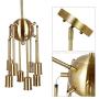 T&A Sputnik Chandelier Modern 8 Lights Brass Pendant Lighting Light Gold Mid Century Ceiling Lighting Fixture for Dining Room Bed Room Kitchen