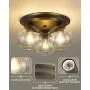Femila 14'' Semi Flush Mount Ceiling Light, 3-Light Ceiling Light Fixture with Oil Rubbed Bronze Finish, Clear Glass Cover for Kitchen, Dining Room, Living Room, Bedroom, 4FH36-F ORB Femila 14'' Semi Flush Mount Ceiling Light, 3-Light Ceiling Light Fixture with Oil Rubbed Bronze Finish, Clear Glass Cover for Kitchen, Dining Room, Living Room, Bedroom, 4FH36-F ORB