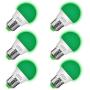 Briignite Green LED Light Bulbs, G14 Globe Bulb 25W Lights Equivalent, Outdoor Light Bulb, Party Lights E26 Edison Base(3W), Non-Dimmable Night Light for Porch, Christmas, Veterans Day, 6 Pack