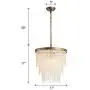 Larootsi Modern Crystal Pendant Light Brass Luxury Chandelier Adjustable Hanging for Indoor Lighting Dining Room Living Room Kitchen Island Bedroom Hallway Hotel Bar Restaurant E12X4 Larootsi Modern Crystal Pendant Light Brass Luxury Chandelier Adjustable Hanging for Indoor Lighting Dining Room Living Room Kitchen Island Bedroom Hallway Hotel Bar Restaurant E12X4