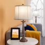 Maxax Table Lamps Set of 2 Modern Bedside Lamp for Living Room Bedroom,Antique Brown Finish