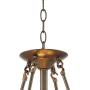 Vineyard Bronze Pendant Chandelier 24 1/2'' Wide Tiffany Style Art Glass Shade 4-Light Fixture for Dining Room House Foyer Kitchen Island Entryway Bedroom Living Room - Robert Louis Tiffany