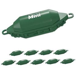 Twist and Seal Mini Holiday Light Cord Protector and Christmas Light Plug Cover - Green (10 pack)