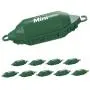 Twist and Seal Mini Holiday Light Cord Protector and Christmas Light Plug Cover - Green (10 pack)