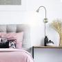 Bedside Reading Lights, Head Adjustable Minimalist LED Bed Reading Lamp, Dimmable Touch Switch Bedside Lamp for Bedroom Living Room Office, Reading Lights for Bed headboard
