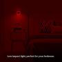 [ Pack of 4 ] Red Night Light, Plug in LED Wall Lamp with Dusk to Dawn Sensor, Auto ON/Off - Perfect for Bedroom, Baby and Kids Room