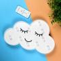 LED Cloud Night Lights Lamps Emoji Face Marquee Light Signs Timer&Remote Control Timer&Dimmable Table Lamp Toy Gifts for Girls Kids Bedroom Kidsroom Home Decor for Birthday Xmas Party(White Cloud)