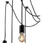 Luonita Ajustable DIY Ceiling Spider Lamp Chandelier E27， 6 Arms Classic Spider Pendent Lamps, Metal Hanging Lights, Drop-Light for Bedroom Dining Kitchen Island Living Room Ship from CA.，NJ.