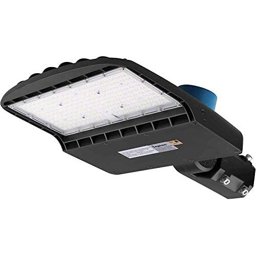 21000Lm LED Parking Lot Lights 150W LED Shoebox Light with Photocell, 5700K LED Outdoor Commercial Area Lighting, 500W Metal Halide Eq., Dusk to Dawn Led Street Pole Light - Slip Fitter(UL-Listed)