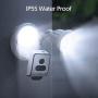 Victure 1080P Floodlight Camera Outdoor Security Camera with IP55 Waterproof Night Vision Motion-Activated and Two-Way Audio White