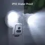 Victure 1080P Floodlight Camera Outdoor Security Camera with IP55 Waterproof Night Vision Motion-Activated and Two-Way Audio White