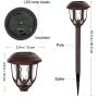 Solar Lights Outdoor Decorative, Pathway Solar Lights Outdoor Waterproof 10 Solar Path Lights Christmas Solar Path Lights Landscape Lighting for Garden Driveway Yard Patio Walkway-Cool White