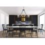 Kira Home Jericho 35'' 12-Light Large Rustic Farmhouse Wagon Wheel Chandelier, Round Kitchen Island Light, Warm Brass Accents + Black Finish