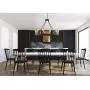 Kira Home Jericho 35'' 12-Light Large Rustic Farmhouse Wagon Wheel Chandelier, Round Kitchen Island Light, Warm Brass Accents + Black Finish
