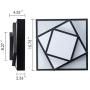 Modern Black Ceiling Lighting Fixture, 30W Flush Mount Black 6500K (Cool White) Square Classic Modern Metal LED Square Ceiling Lamp for Living Room Kitchen Dining Room Modern Black Ceiling Lighting Fixture, 30W Flush Mount Black 6500K (Cool White) Square Classic Modern Metal LED Square Ceiling Lamp for Living Room Kitchen Dining Room