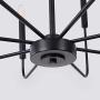 Wellmet Matte Black Farmhouse Chandeliers, 8-Light Classic Candle Ceiling Hanging Light Fixture Rustic Pendant Lighting for Kitchen Island, Dining Room, Living Room, 26''D Wellmet Matte Black Farmhouse Chandeliers, 8-Light Classic Candle Ceiling Hanging Light Fixture Rustic Pendant Lighting for Kitchen Island, Dining Room, Living Room, 26''D