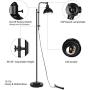 DEWENWILS Floor Lamp for Living Room,Rustic Industrial Standing Lamp with Metal Shade,58-65 Inches Adjustable Height,Floor Lamps for Bedroom, Office, Reading Room