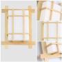 SMC wall lamp Japanese Style Solid Wood Creative Wall Lamp Bedside Lamp Bedroom Living Room Balcony Aisle Porch Wood Wall Lamp Small Ceiling Lamp