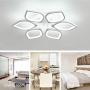 Jaycomey Close to Ceiling Light,LED Flush Mount Ceiling Lamp,Morden LED Ceiling Light for Living Room Bedroom,Cool White/60W