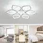 Jaycomey Close to Ceiling Light,LED Flush Mount Ceiling Lamp,Morden LED Ceiling Light for Living Room Bedroom,Cool White/60W