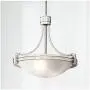 Deco Brushed Nickel Mini Pendant Light 12 1/2'' Wide Modern Art Deco Marbleized Glass Bowl Fixture for Kitchen Island Dining Room - Possini Euro Design