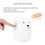 Bear Night Lights, Night Light Kids, Bedside lamp for Children, Baby Nursery Light, LED Lights - Break Resistant/Eye Caring/Adjustable Brightness & Color/Time Setting/Touch-Control & Remote Control