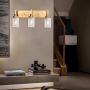 SIVILYNUS Brushed Brass Vanity Lights Industrail Bathroom 3 Lights Fixtures Sconces Wall Lighting for Hallway Bedroom Kitchen Living Room
