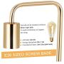 Industrial Desk Lamp, Gold Vintage Nightstand Table Lamp Bedside Table Lamp for Reading Stylish Desk Lamp for Living Room, Bedroom, Office